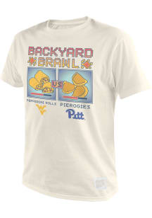 Original Retro Brand Pitt Panthers White 2022 Football Backyard Brawl Short Sleeve T Shirt