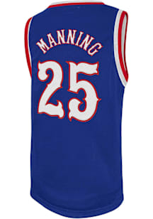 Danny Manning  Original Retro Brand Kansas Jayhawks Blue Tackle Twill Jersey