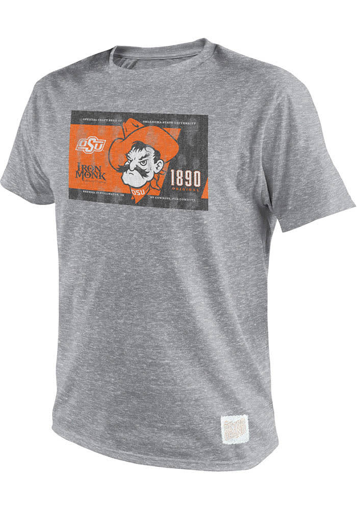 Men's Original Retro Brand Black Oklahoma State Cowboys 1890 Logo T-Shirt