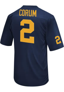 Blake Corum  Original Retro Brand Michigan Wolverines Navy Blue Player Football Jersey