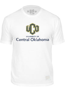 Central Oklahoma Bronchos White Name Drop Short Sleeve Fashion T Shirt