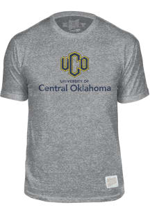 Central Oklahoma Bronchos Grey Name Drop Short Sleeve Fashion T Shirt