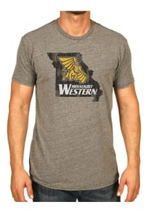 Original Retro Brand Missouri Western Griffons Grey State Short Sleeve Fashion T Shirt