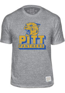 Original Retro Brand Pitt Panthers Grey Vault Logo Short Sleeve Fashion T Shirt