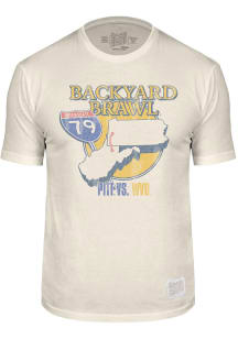 Original Retro Brand Pitt Panthers White Backyard Brawl Interstate 79 Short Sleeve T Shirt