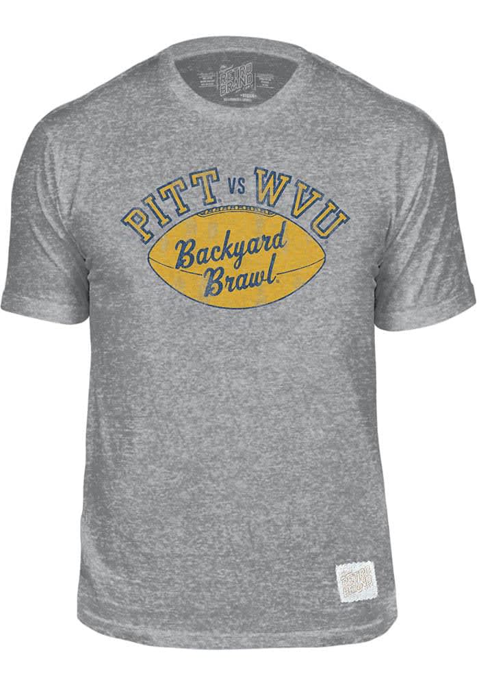 Original Retro Brand Pitt Panthers GREY Backyard Brawl Football Logo ...