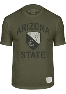 Original Retro Brand Arizona State Sun Devils Green OHT Seal Short Sleeve Fashion T Shirt