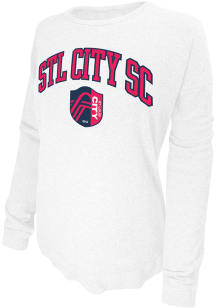 Original Retro Brand St Louis City SC Womens White Joy Crew Sweatshirt