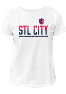Original Retro Brand St Louis City SC Womens White Vintage Short Sleeve T-Shirt