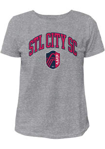 Original Retro Brand St Louis City SC Womens Grey Vintage Short Sleeve T-Shirt