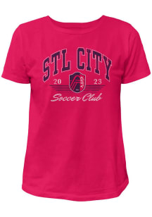 Original Retro Brand St Louis City SC Womens Red Vintage Short Sleeve T-Shirt