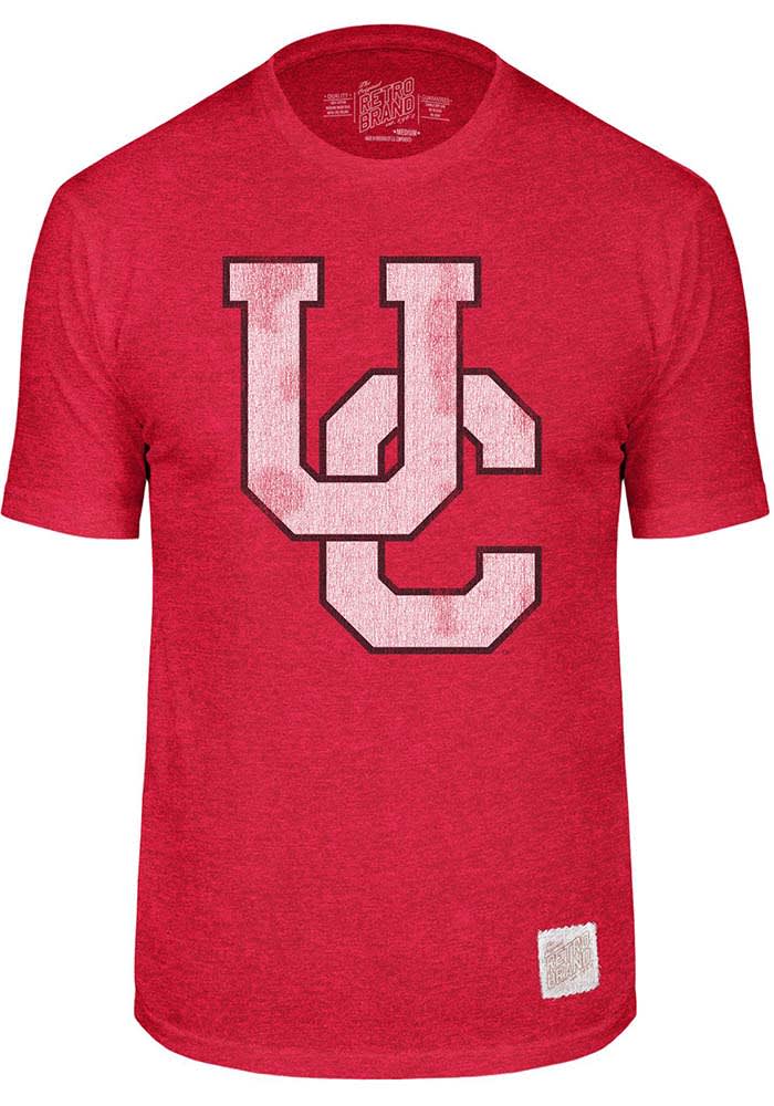 Original Retro Brand Cincinnati Bearcats Red Big Logo Short Sleeve Fashion T Shirt