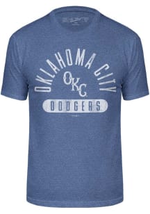 Oklahoma City Dodgers Blue Number 1 Oval Short Sleeve Fashion T Shirt