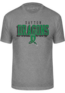 Dayton Dragons Grey City Team Logo Short Sleeve Fashion T Shirt