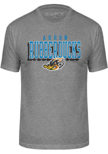 Akron RubberDucks Grey City Team Logo Short Sleeve Fashion T Shirt