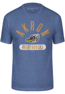 Akron RubberDucks Blue Number 1 Oval Short Sleeve Fashion T Shirt