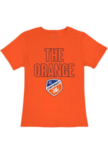 Original Retro Brand FC Cincinnati Womens Orange Vintage Short Sleeve T-Shirt