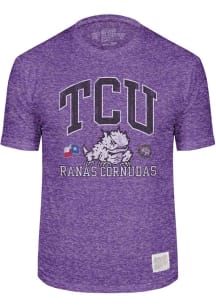 Original Retro Brand TCU Horned Frogs Purple Ranas Cornudas Short Sleeve Fashion T Shirt
