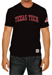 Original Retro Brand Texas Tech Red Raiders Black Arch Short Sleeve Fashion T Shirt