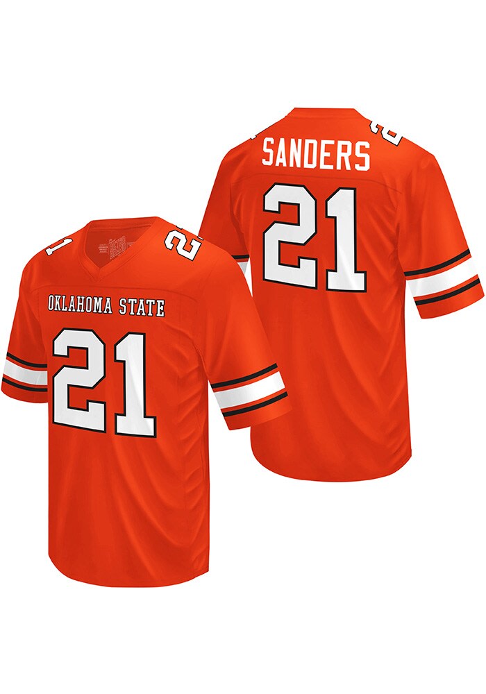 Barry Sanders Oklahoma State Cowboys ORANGE Player Jersey