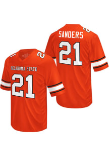 Barry Sanders  Original Retro Brand Oklahoma State Cowboys Orange Player Football Jersey