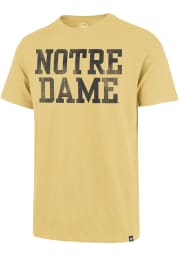 47 Notre Dame Fighting Irish Yellow Scrum Short Sleeve Fashion T Shirt