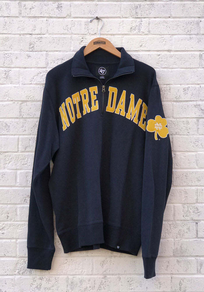 notre dame quarter zip pullover