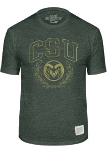 Original Retro Brand Colorado State Rams Green Crest Short Sleeve Fashion T Shirt