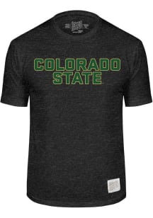 Original Retro Brand Colorado State Rams Black Flat Name Short Sleeve Fashion T Shirt