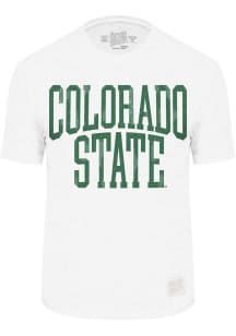 Original Retro Brand Colorado State Rams White Full Name Short Sleeve Fashion T Shirt