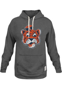 Original Retro Brand Auburn Tigers Mens Grey Heather Long Sleeve Hoodie