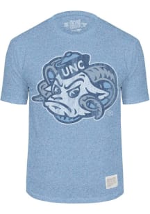 Original Retro Brand North Carolina Tar Heels Light Blue Mock Twist Short Sleeve Fashion T Shirt