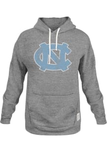 Original Retro Brand North Carolina Tar Heels Mens Grey Unisex Long Sleeve Hoodie