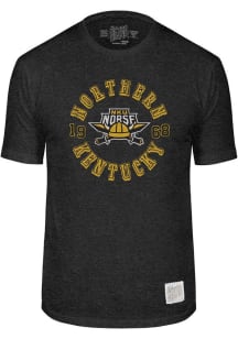 Original Retro Brand Northern Kentucky Norse Black Triesterlend Short Sleeve Fashion T Shirt