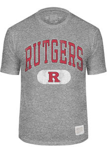 Rutgers Scarlet Knights Grey Original Retro Brand Triblend Short Sleeve Fashion T Shirt