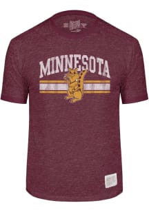 Minnesota Golden Gophers Maroon Original Retro Brand Ringer Short Sleeve Fashion T Shirt