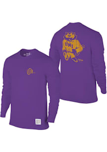 Original Retro Brand Northern Iowa Panthers Purple Slub Long Sleeve Fashion T Shirt
