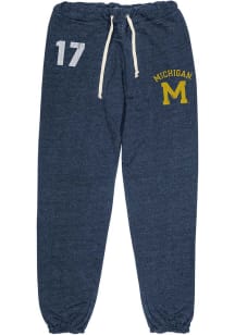 Mens Michigan Wolverines Navy Blue Original Retro Brand Unisex Sweatpants