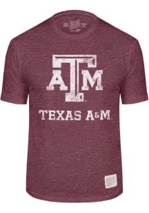 Original Retro Brand Texas A&amp;M Aggies Maroon Triblend Short Sleeve Fashion T Shirt