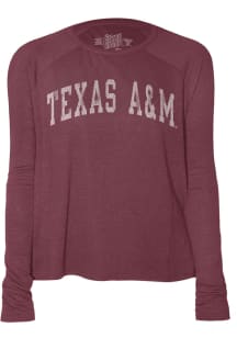 Original Retro Brand Texas A&amp;M Aggies Womens Maroon Tee LS Tee