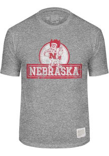 Original Retro Brand Nebraska Cornhuskers Grey Triblend Short Sleeve Fashion T Shirt