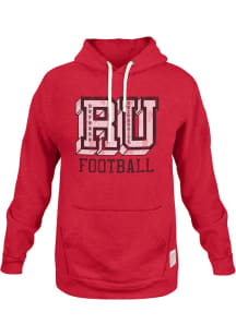 Mens Rutgers Scarlet Knights Red Original Retro Brand Heather Long Sleeve Fashion Hood