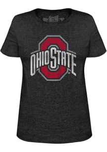 Ohio State Buckeyes Black Original Retro Brand Triblend Short Sleeve T-Shirt