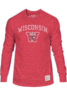Original Retro Brand Wisconsin Badgers Red Twist Short Sleeve Fashion T Shirt
