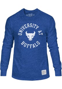 Original Retro Brand Buffalo Bulls Blue Circle Name and Logo Long Sleeve Fashion T Shirt