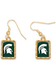Michigan State Spartans Vivian Gold Womens Earrings