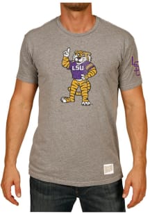 Original Retro Brand LSU Tigers Grey Tiger Short Sleeve Fashion T Shirt