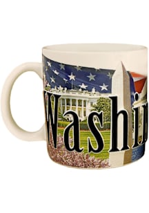 Washington D.C. Color Relief Ceramic Mug - White