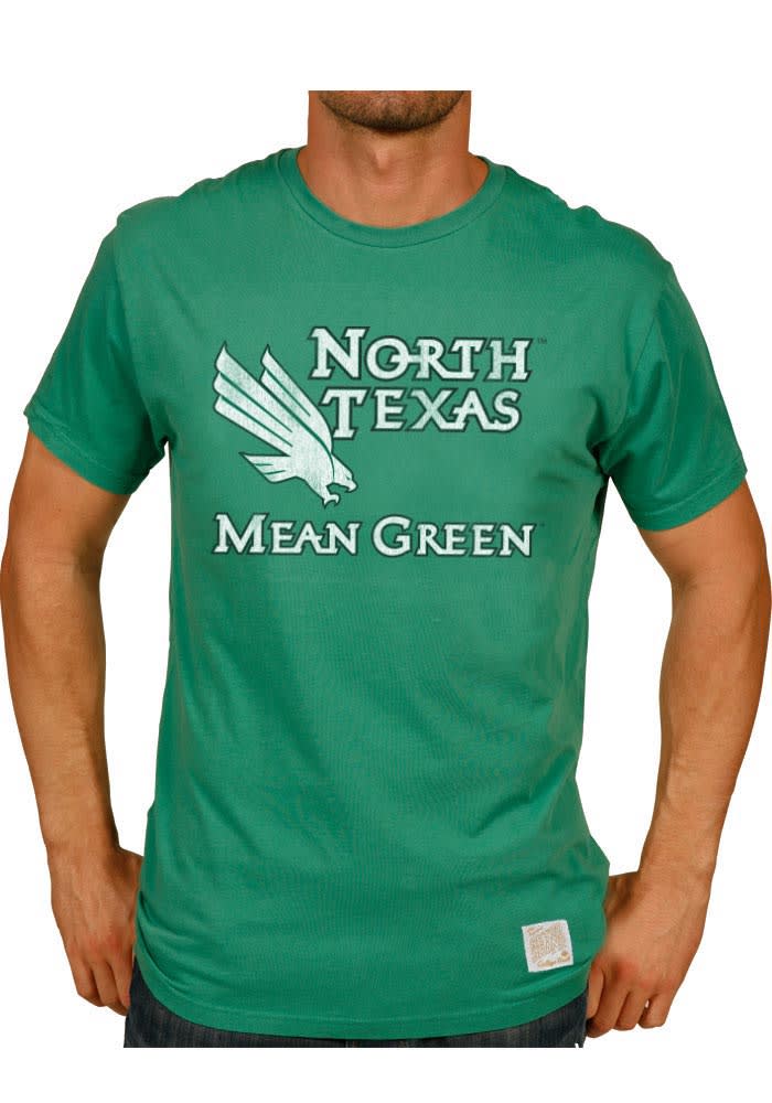 Original Retro Brand North Texas Mean Green Green Logo Short Sleeve Fashion T Shirt