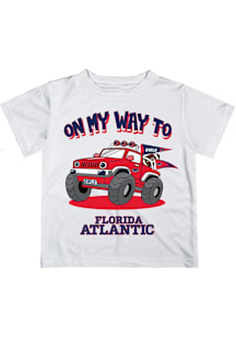 Vive La Fete Florida Atlantic Owls Youth White On My Way Short Sleeve T-Shirt